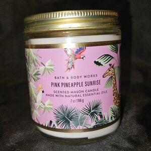 Bath &Body Works Single Wick Candle Pink Pineapple Sunrise